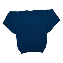 Load image into Gallery viewer, Vintage WOLSEY Colour Block Lambswool Knit V-Neck Sweater Jumper
