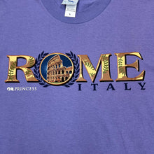 Load image into Gallery viewer, Vintage Princess Cruises ROME ITALY Souvenir Spellout Graphic T-Shirt
