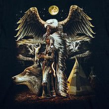 Load image into Gallery viewer, Early 00’s METAL ROCK Native American Nature Wildlife Graphic T-Shirt
