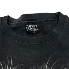 Load image into Gallery viewer, Vintage HEAVY METAL Wolf Portrait Animal Nature Wildlife Graphic Distressed T-Shirt
