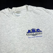 Load image into Gallery viewer, Early 00’s Hanes A.B.C. AUTO BODY “Collision Experts” Company Promo Graphic T-Shirt
