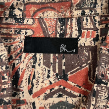 Load image into Gallery viewer, Early 00’s BHS Crazy Abstract Festival Patterned Viscose Polyester Short Sleeve Shirt
