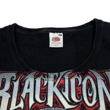 Load image into Gallery viewer, BLACK ICON Gothic Satanic Demonic Spellout Graphic T-Shirt
