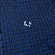 Load image into Gallery viewer, FRED PERRY Classic Embroidered Mini Laurel Crest Logo Checked Long Sleeve Button-Up Shirt
