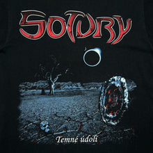 Load image into Gallery viewer, SOTURY “Temne Udoli” Graphic Spellout Power Heavy Metal Band T-Shirt

