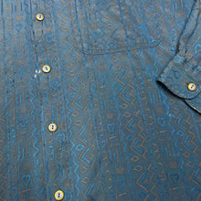 Load image into Gallery viewer, Vintage 90’s NEW WORLD Crazy Abstract Patterned Long Sleeve Polyester Shirt
